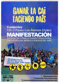 Convocada manifestación pal 8 de setiembre n'Uviéu
