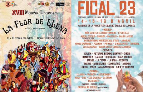 Cartelos La Flor y FICAL 2023