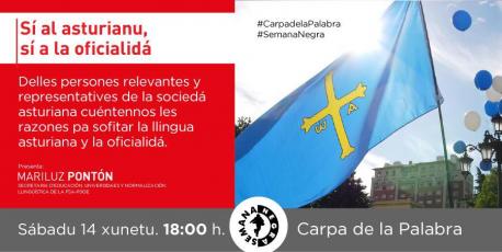 Cartelu actu sofitu a la oficialidá de la FSA na Semana Negra
