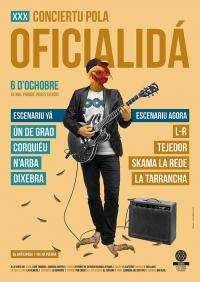 Cartelu XXX Conciertu pola Oficialidá