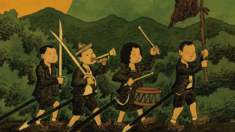 Dibuxu cubierta de 'El sol na escombrera' d'Alberto Vázquez García