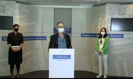 Elena María Fernández, Rafael Cofiño y Nadia García Alas burbuya social