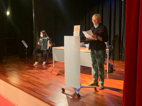 Emilia Vázquez homenaxe a Xosé Bolado