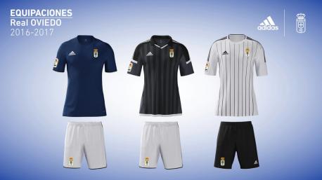 Adidas presenta les equipaciones del Uviéu pa esta temporada