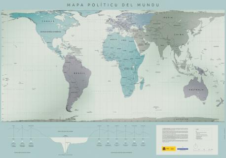 Mapamundi n'asturianu redes