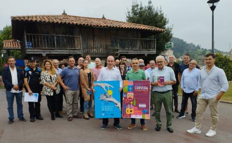 Pablo León y Iván Fernández García presentación Día d'Asturies 2022 en Corvera