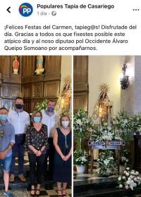 El PP de Tapia usa'l gallego-asturiano nes redes sociales