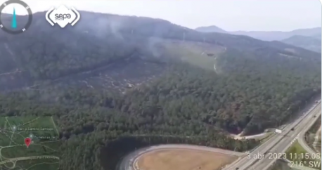 Quema estabilizada en Barcia