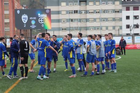 Seleición asturiana UEFA celebra'l 2-0 contra Euskadi (10 d'avientu del 2023)
