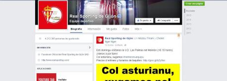 El Sporting y l'Uviéu participen nun campaña de promoción del idioma