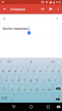 SwiftKey proporciona un tecláu predictivu n'asturianu