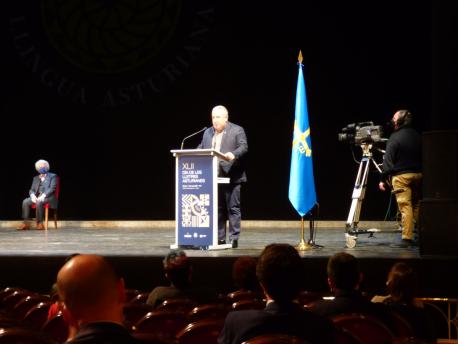 Xandru Martino nel XLII Día de les Lletres Asturienes