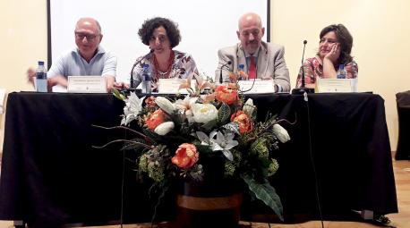 Xosé Ramón Iglesias Cueva, Berta Piñán, Francisco Borge y Laura Álvarez García inauguración UABRA