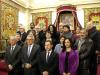 Premios Lliteriarios 2016: Los premiaos, xunto a les autoridaes y los miembros de los xuraos de los premios
